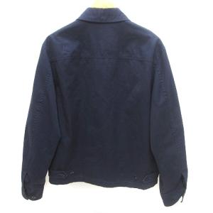 POLO RALPH LAUREN ブルゾン ワンポイント ロゴ刺繍 裏地チェック ジップアップ コットン 紺 ネイビー S アウター GY11