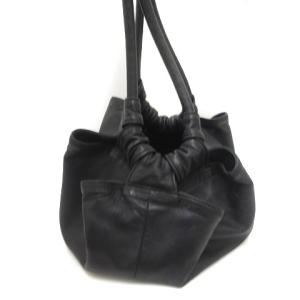LOEWE ハンドバッグ アナグラム ナッパレザー ロゴ ブラック