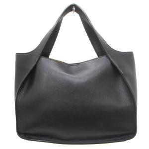 STELLA McCARTNEY ハンドバッグ パンチング ポーチ付き ロゴ レザー 黒 ブラック 鞄 カバン