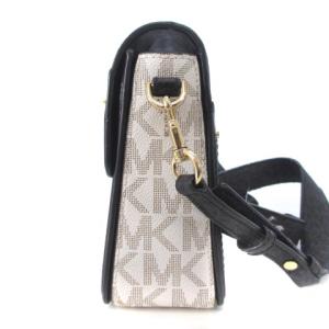 MICHAEL KORS ショルダーバッグ ロゴ 総柄 PVC レザー ブラック ブラウン ホワイト マルチカラー 鞄 GY01