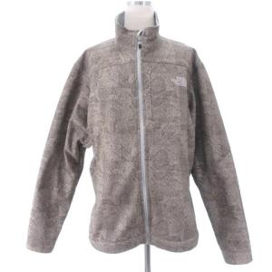 ジャケット 裏起毛 ジップアップ ロゴ 刺繍 ベージュ系 XL アウター GY01