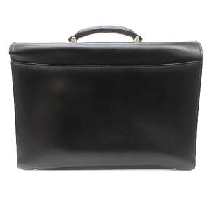 Aquascutum ブリーフケース ショルダー ２WAY レザー 黒 ブラック 鞄 カバン GY11
