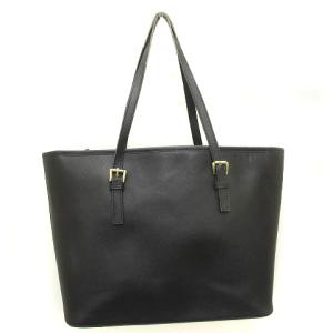 MICHAEL KORS トートバッグ ショルダー 2WAY レザー 黒 ブラック ロゴ ゴールド金具 鞄 カバン GY01