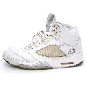 NIKE Air Jordan 5 Retro Metallic White 2015 136027-130