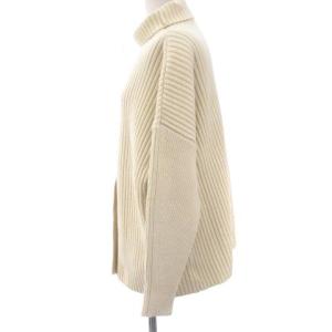 CLANE DOUBLE FACE CENTER SLIT RIB KNIT TOPS ダブルフェイスセンタースリットリブニットトップス