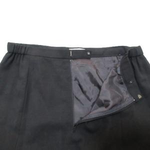 GIVENCHY GLAMOUR スカート ロング フレア ウール 大きいサイズ 44 XL相当 黒 ブラック GY18 X