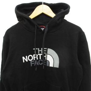 THE NORTH FACE ジャケット プルオーバー パーカー DREW PEAK PLV HOODIE 裏起毛 ロゴ刺繍 コットン 黒 ブラック S