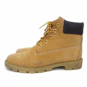 Timberland 10960M ミッドカットブーツ 5ホール スエード レザー ブラウン 茶 23.0 靴 GY01