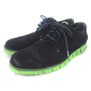 COLE HAAN ZEROGURANDO スエードシューズ スニーカー ブラック 黒 71