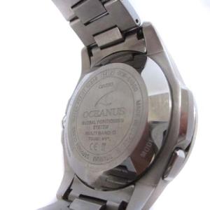 CASIO OCW-G1000 OCEANUS 腕時計 GPSハイブリッド電波ソーラー アナログ シルバーカラー
