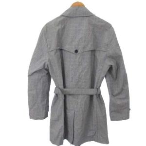 BURBERRY BLACK LABEL トレンチコート ベルト付き ノバチェック 3B コットン グレー M アウター