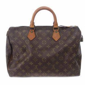 LOUIS VUITTON M41107 モノグラム スピーディ35 ミニボストンバッグ ハンド ブラウン