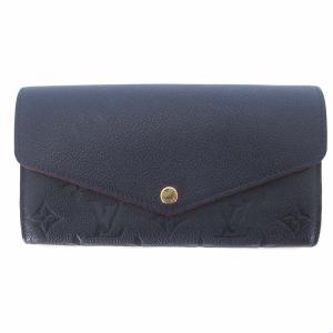 M62125 モノグラムアンプラント ポルトフォイユサラ マリーヌルージュ 長財布 ネイビー