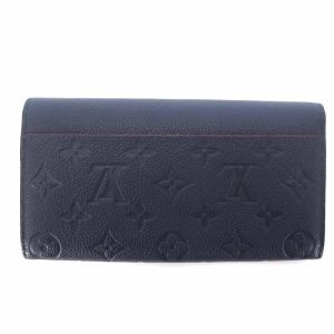LOUIS VUITTON M62125 モノグラムアンプラント ポルトフォイユサラ マリーヌルージュ 長財布 ネイビー