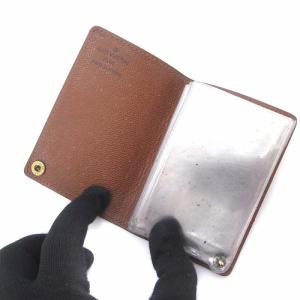 LOUIS VUITTON M60937 モノグラム ポルトカルト クレディ プレッシオン カードケース 名刺入れ パスケース 7枚用 ブラウン 茶