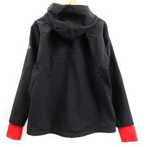 adidas ウインドジャケット M4T撥水ウルトラウォーム フーディー ジップアップ 裏フリース ロゴ 黒 ブラック L GY01