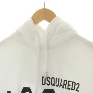 DSQUARED2 ICON パーカー プルオーバー 裏起毛 ホワイト M S79GU0003