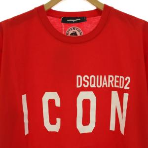 DSQUARED2 タグ付き クルーネックTシャツ カットソー プリント 半袖 S79GC0003 S23009