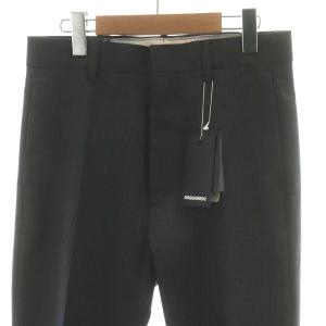 DSQUARED2 タグ付き Slouch Trs パンツ スラックス ジッパーフライ ストライプ S74KB0445