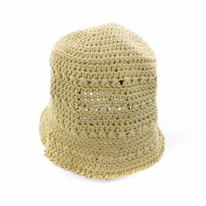 タグ付き バケットハット 帽子 編み込み S82HA0039