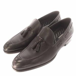 Edward ローファー スリッポン レザー タッセル LOM0019 茶 ブラウン 40 26.8cm