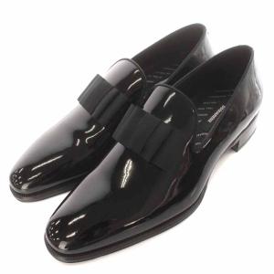 Ubaldo ローファー エナメル リボン LOM0015 ブラック 27.4cm