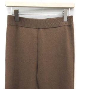 Deuxieme Classe 21SS Belleパンツ ニット イージーパンツ フレアパンツ コットン 茶 ブラウン