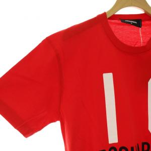 DSQUARED2 タグ付き Icon T-Shirt S79GC0021 Tシャツ カットソー 半袖 クルーネック ロゴ プリント コットン
