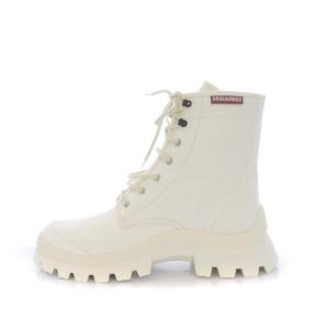 Combat Tank Combat CANVAS IVORY レースアップブーツ ショート キャンバス S82AB096
