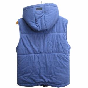 BURBERRY BLACK LABEL 中綿フーデッドベスト リバーシブルジャケット ホースロゴ刺? D1P13-812-25 紺 ネイビー 3 L アウター