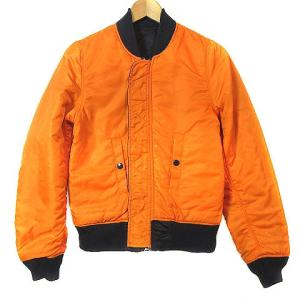 ALPHA INDUSTRIES INDUSTRIES MA-1 リバーシブル フライトジャケット ブルゾン ミリタリー ジップアップ 中綿 ナイロン 紺 ネイビー