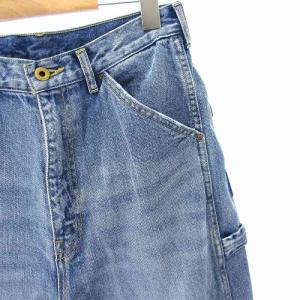 Spick&Span 5 1/2 24SS デニムパンツ 24-030-200-2110-2-0 ペイント加工 インディゴブルー