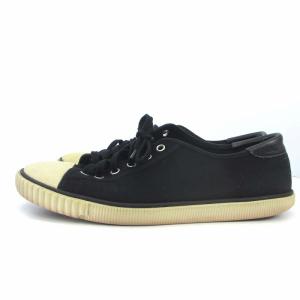 CELINE ブランクローカットキャンバススニーカー VU0199 ローカット 黒 ブラック 40 26.0-26.5cm GY04