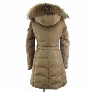 MONCLER MARMELADE ダウンジャケット ベルト付き ロゴ ワンポイント ベージュ 00 49334