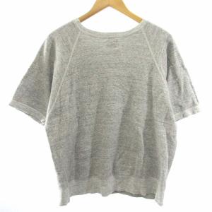 THE REAL McCOY'S スウェット トレーナー 半袖 ロゴ プリント 裏毛 グレー M GY01