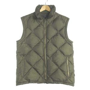 Paul Smith JEANS ダウンジャケット ダウンベスト 2WAY ジップアップ キルティング 緑 カーキ L GY99