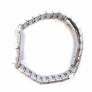 BVLGARI クアドラード 腕時計 クォーツ デイト アナログ SQ27SSD 黒文字盤 シルバーカラー