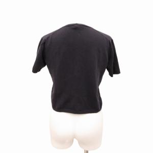 PRADA ニット セーター 短丈 半袖 40 M 紺 ネイビー