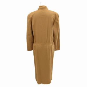 Chloe シャツ ワンピース ウール リボン ロング 長袖 40 L ベージュ