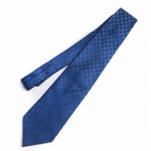 GUCCI ネクタイ レギュラータイ シルク 総柄 青 ブルー