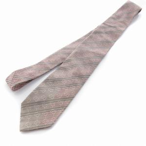 GUCCI ネクタイ レギュラータイ シルク100％ 総柄 イタリア製 ピンク GY99