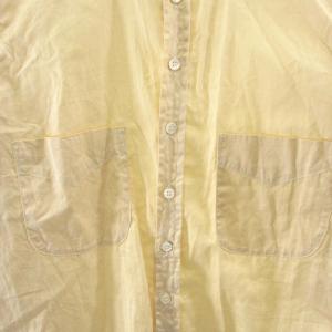 Paul Harnden バンドカラー シャツ ベージュ系 XL