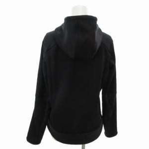 adidas Climawarm ジップアップパーカー フーディ スリーライン ロゴプリント 長袖 M 黒 ブラック GY99