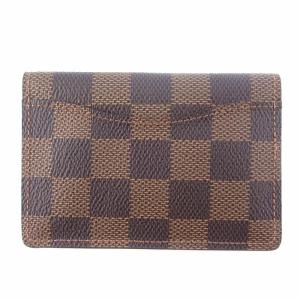 LOUIS VUITTON N61721 ダミエ エヌベ オーガナイザー ドゥ ポッシュ 二つ折り カードケース  ブラウン