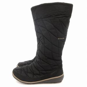 Columbia ウィメンズ ヘブンリートール スリップ オムニヒート ブーツ 24cm 黒 ブラック