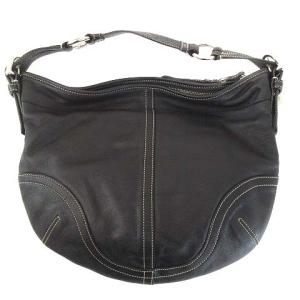 COACH ワンショルダーバッグ レザー 3651 黒 ブラック 鞄