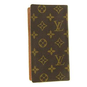 LOUIS VUITTON M60825 モノグラム ポルトカルトクレディ 二つ折り 長財布 レザー 茶 ブラウン