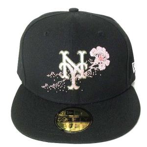 タグ付き 59FIFTY 5950 Dotted Floral MLB ニューヨークメッツ ベースボールキャップ 帽子 花