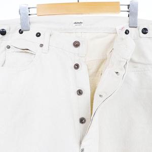 chimala 22AW DEEPRISE WAIST ADJUSTABLE デニムパンツ カラージーンズ ワークパンツ ボタンフライ W30