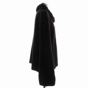 CARVEN ミンクファーコート ショート ジャケット アウター 9-11 M 茶 ブラウン